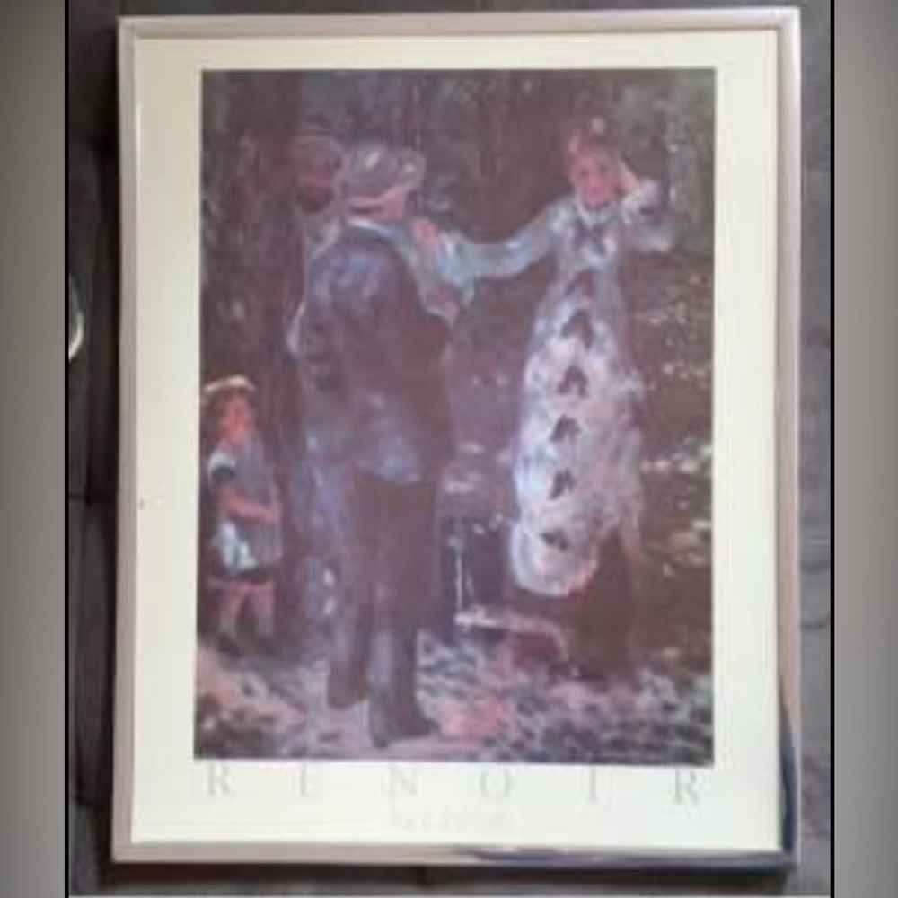 SALE!! Renoir framed print Renoir the swing print